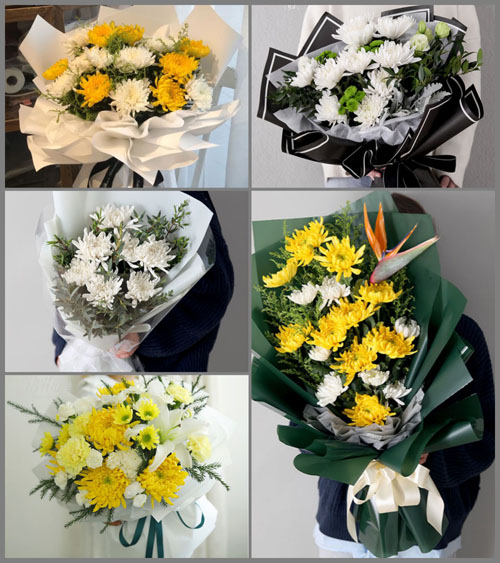 广东揭阳市普宁市里湖镇富美村白事花束代送